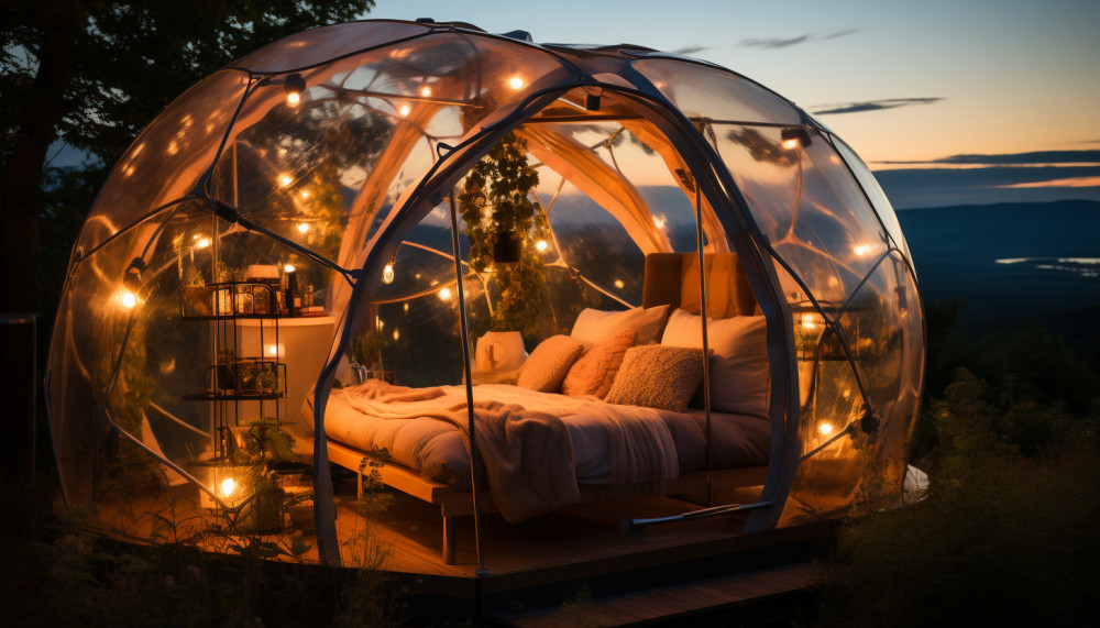 Sleep in a bubble: pernottamenti unici sotto le stelle